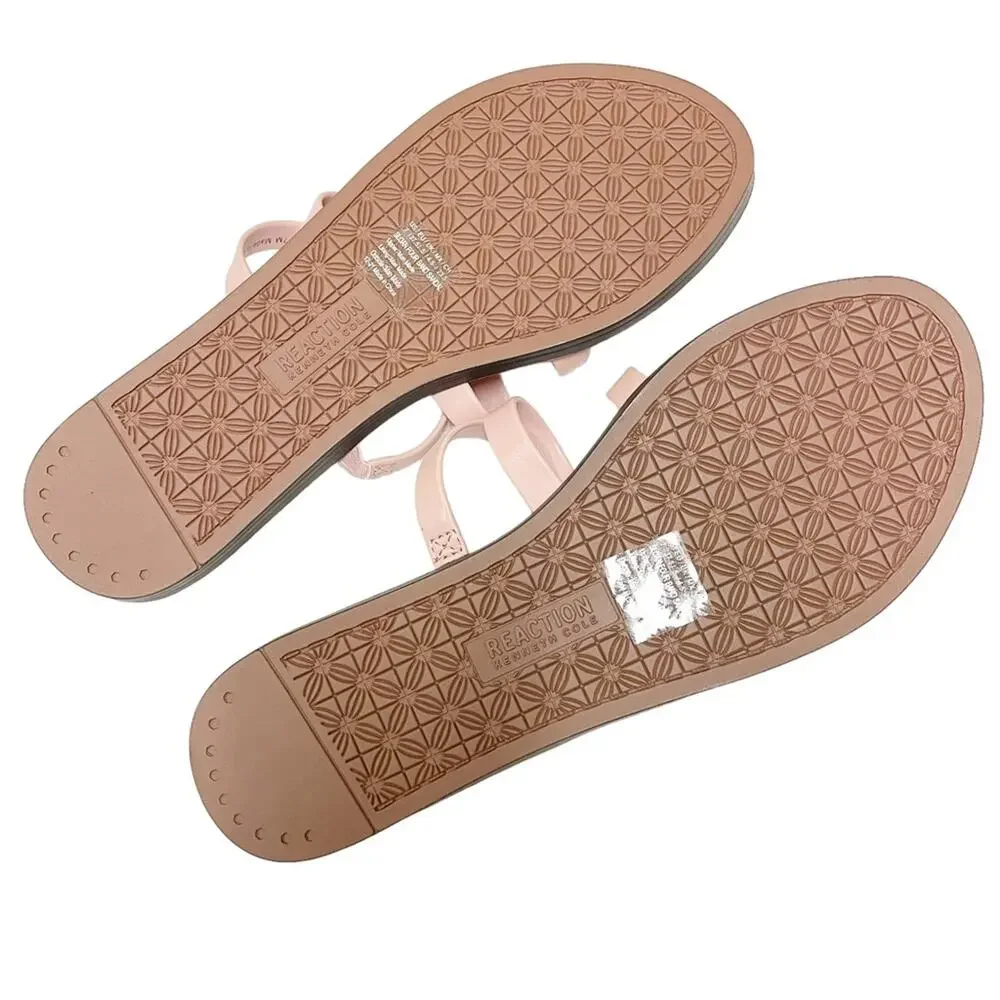 Reaction Kenneth Cole Sloan Four Band Strappy Slide Sandal NEW 7 in Blush Pink
